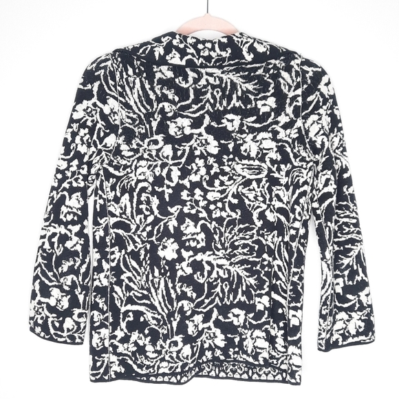 Anthropologie Ett:twa Intarsia Reversible Cardigan Sweater XS - Picture 4 of 8